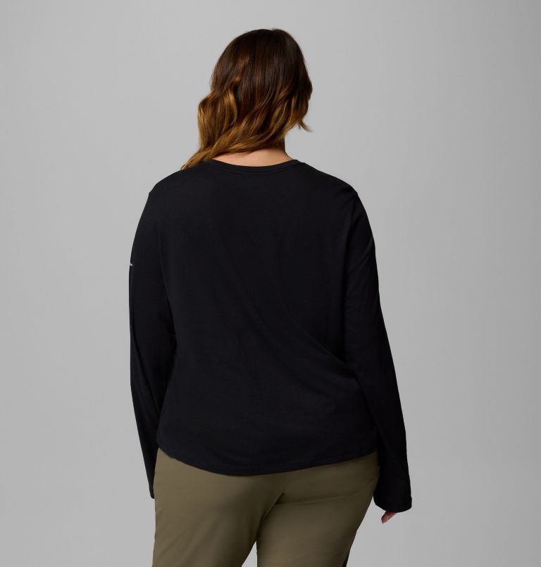 Ruby Springs Graphic LS Tee | 010 | 2X, Color: Black, Colorful Treescape, image 3