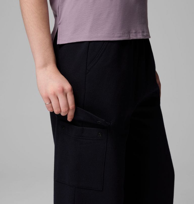 Women's Aldermore Fleece Cargo Pants, Color: Black, image 6