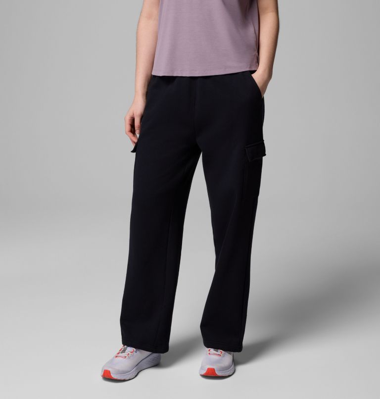 Women's Aldermore Fleece Cargo Pants, Color: Black, image 1