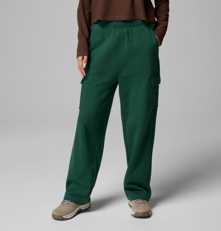 Women's Aldermore Fleece Cargo Pants, Color: Rain Forest, image 1