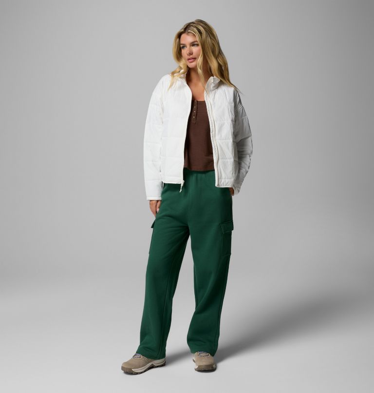 Women's Aldermore Fleece Cargo Pants, Color: Rain Forest, image 2