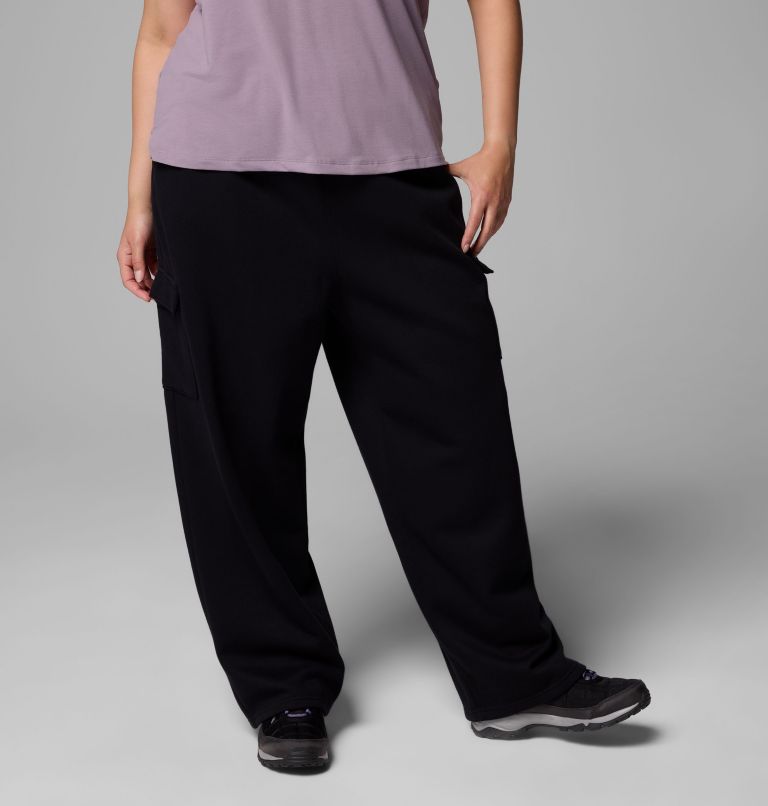 Women's Aldermore Fleece Cargo Pants - Plus Size, Color: Black, image 1