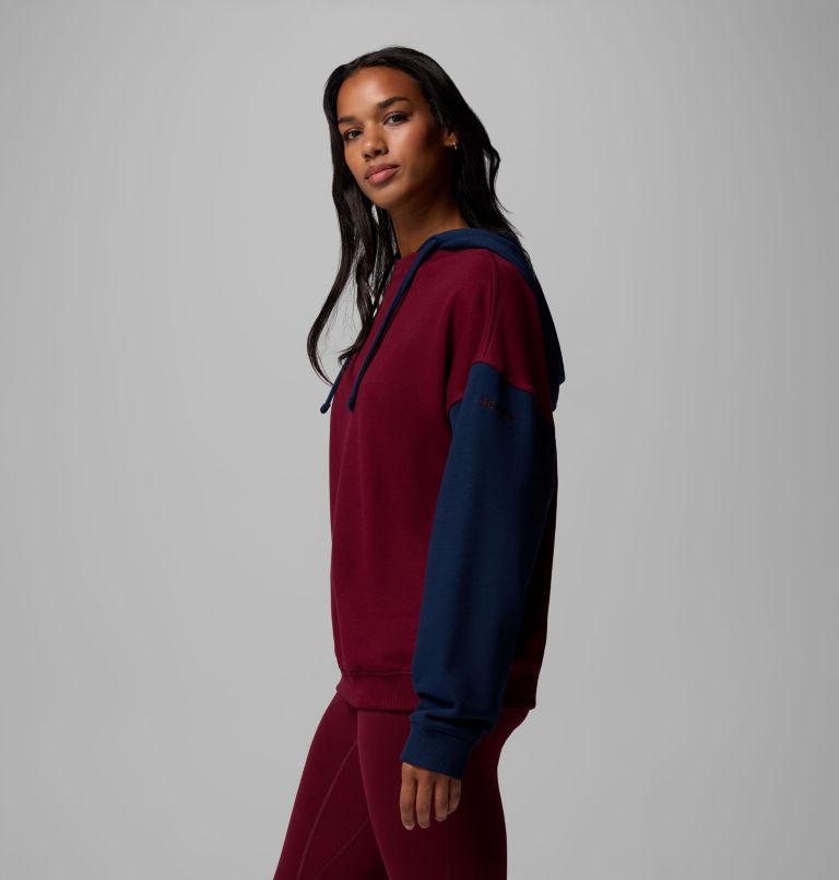 Women's Bugasweat Hoodie, Color: Rich Wine, Collegiate Navy, image 4