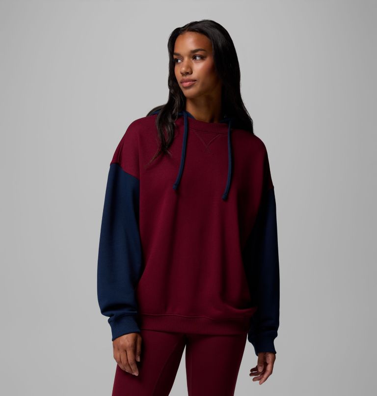 Women's Bugasweat Hoodie, Color: Rich Wine, Collegiate Navy, image 1