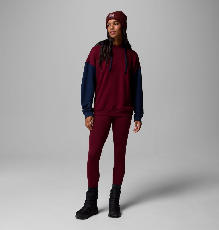 Women's Bugasweat Hoodie, Color: Rich Wine, Collegiate Navy, image 2