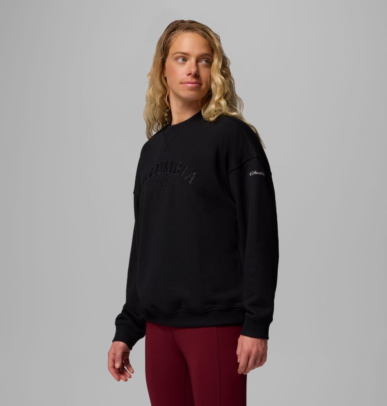 Women's Bugasweat Graphic Crew, Color: Black, City Grey, image 4