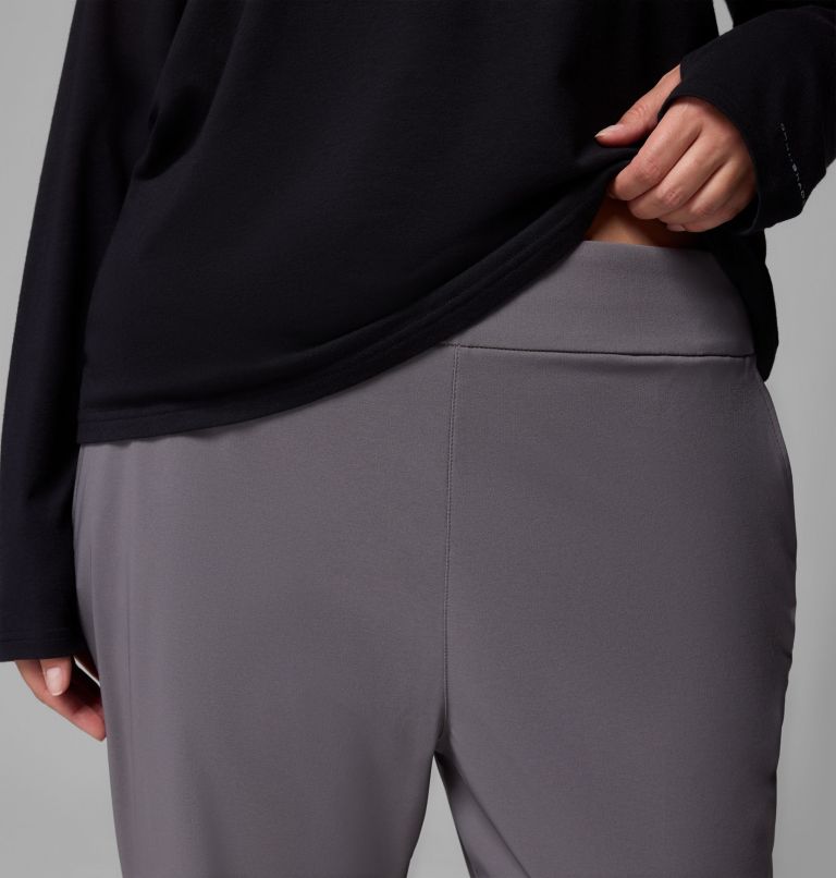 Women's All Seasons Slim Pull-On Pants - Plus Size, Color: City Grey, image 5