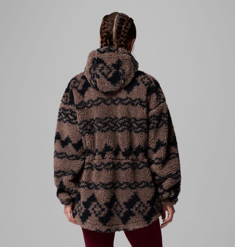 Women's Rare Escape Hooded Fleece Jacket, Color: Iron Knit Knot Tonal, image 3