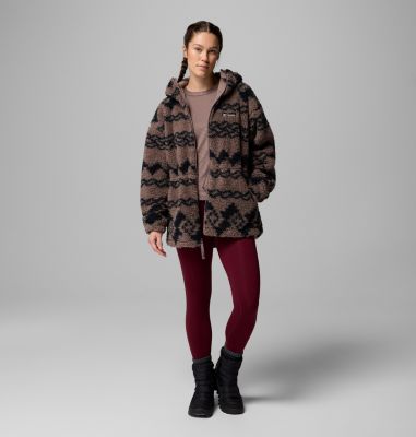 Chaqueta de forro polar con capucha Rare Escape para mujer, Color: Iron Knit Knot Tonal, image 2