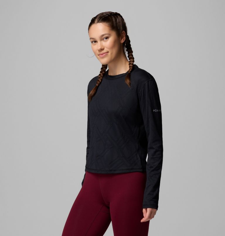 Chemise à encolure ras du cou et à manches longues Granite Point pour femme, Color: Black, image 4
