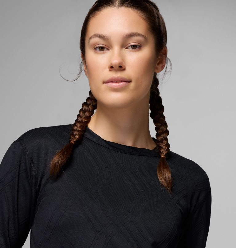 Chemise à encolure ras du cou et à manches longues Granite Point pour femme, Color: Black, image 5