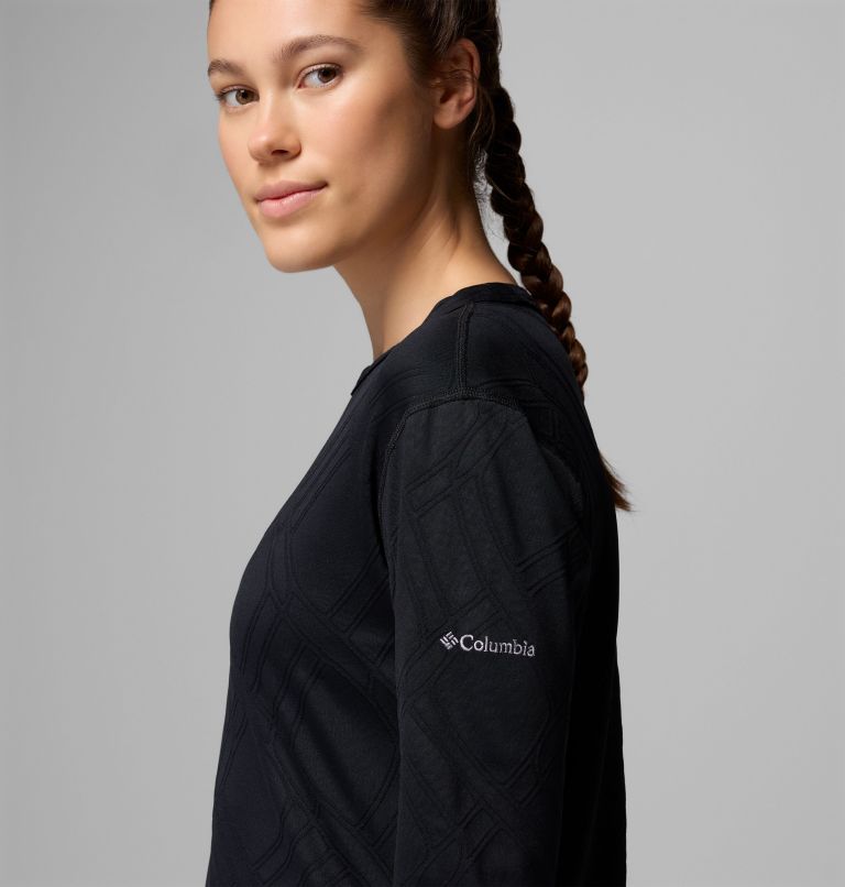 Chemise à encolure ras du cou et à manches longues Granite Point pour femme, Color: Black, image 6