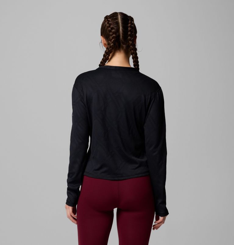 Chemise à encolure ras du cou et à manches longues Granite Point pour femme, Color: Black, image 3