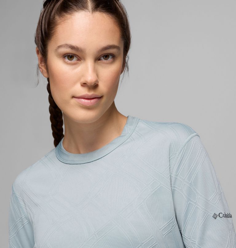 Women's Granite Point Long Sleeve Crew Shirt, Color: Crushed Blue, image 5