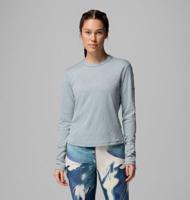 Camiseta manga larga Granite Point para mujer, Color: Crushed Blue, image 1