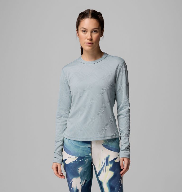 Women's Granite Point Long Sleeve Crew Shirt, Color: Crushed Blue, image 1