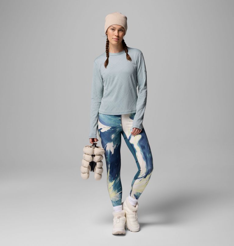 Women's Granite Point Long Sleeve Crew Shirt, Color: Crushed Blue, image 2