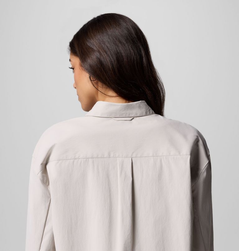 Women's Granite Point Woven Long Sleeve Shirt, Color: Dark Stone, image 8