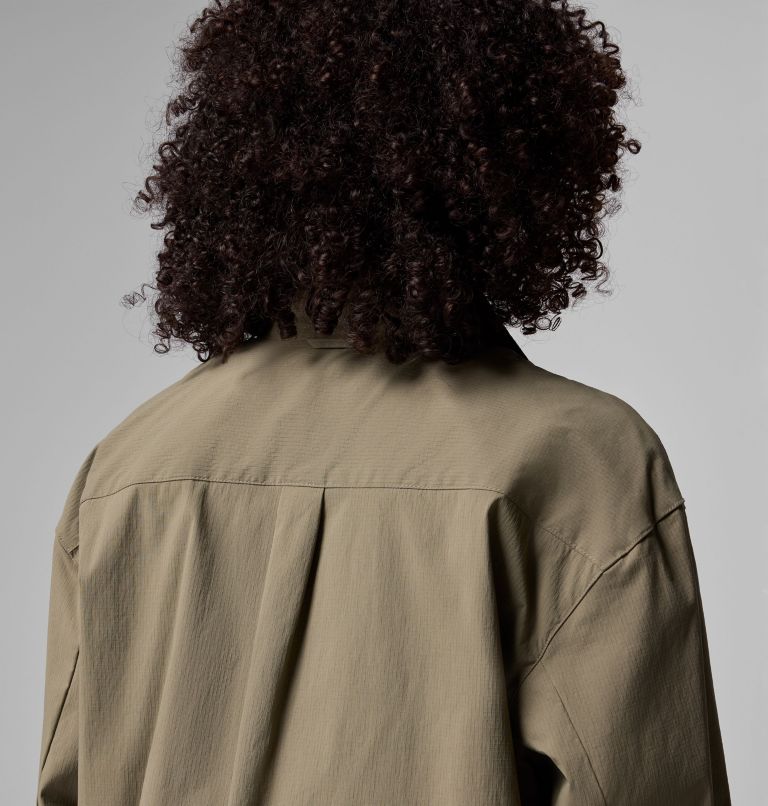 Women's Granite Point Woven Long Sleeve Shirt, Color: Stone Green, image 8