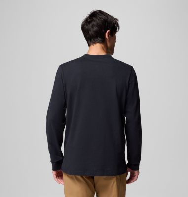 Men's Landroamer Long Sleeve Henley, Color: Black, image 11