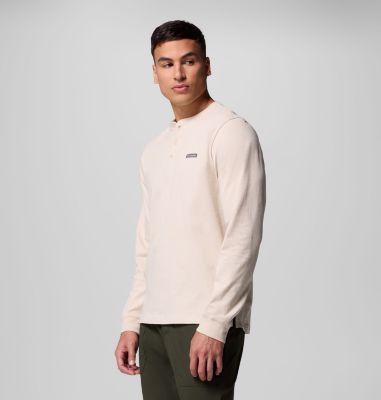 Men's Landroamer Long Sleeve Henley, Color: Dark Stone, image 4