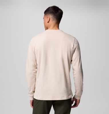 Men's Landroamer Long Sleeve Henley, Color: Dark Stone, image 3