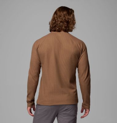 Men's Pitchstone Knit Crew II, Color: Delta Heather, image 3