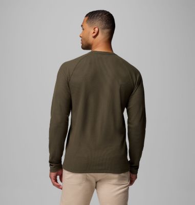 Men's Pitchstone Knit Crew II, Color: Greenscape Heather, image 7