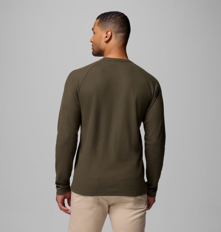 Men's Pitchstone Knit Crew II, Color: Greenscape Heather, image 3