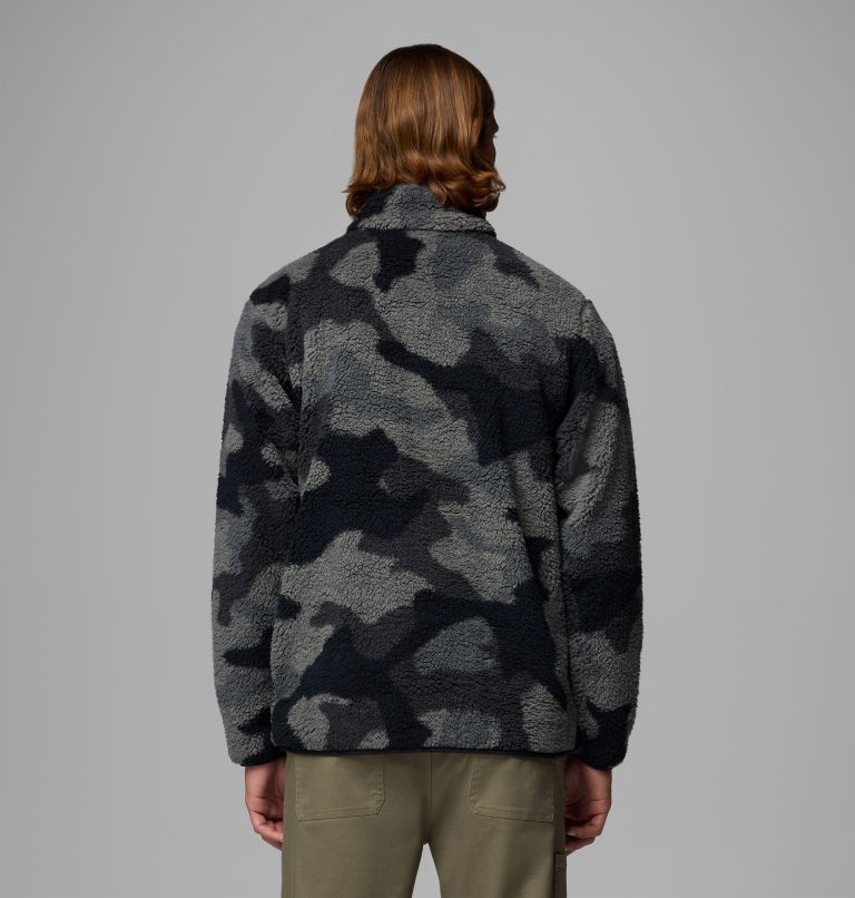 Men's Rugged Ridge High Pile Half Zip Jacket, Color: Black Mod Camo, image 3