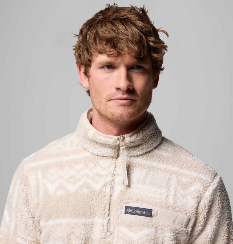 Men's Rugged Ridge High Pile Half Zip Jacket, Color: Dark Stone Deschutes Days, image 5