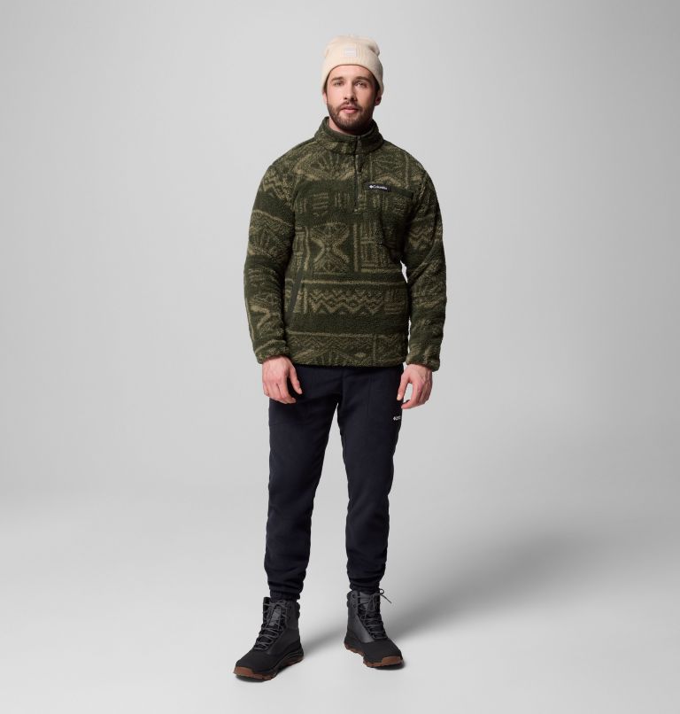 Men's Rugged Ridge High Pile Half Zip Jacket, Color: Greenscape Deschutes Days, image 2