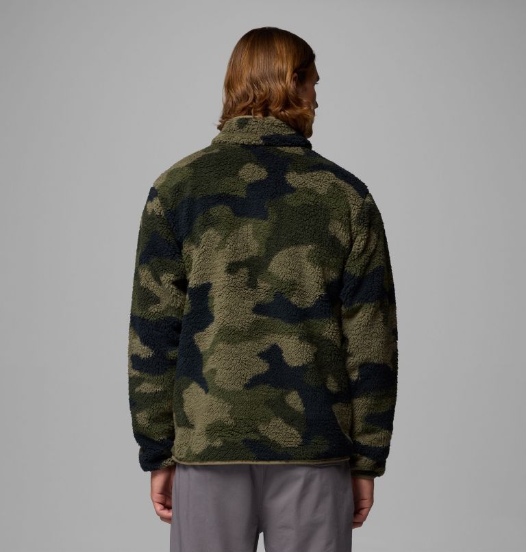 Men's Rugged Ridge High Pile Half Zip Jacket, Color: Stone Green Mod Camo, image 3