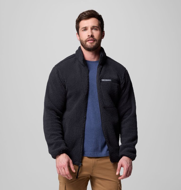 Men's Rugged Ridge High Pile Full Zip Fleece Jacket, Color: Black, image 5