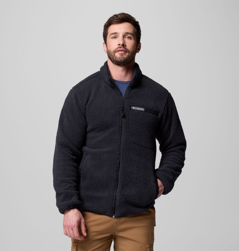 Men's Rugged Ridge High Pile Full Zip Fleece Jacket, Color: Black, image 1