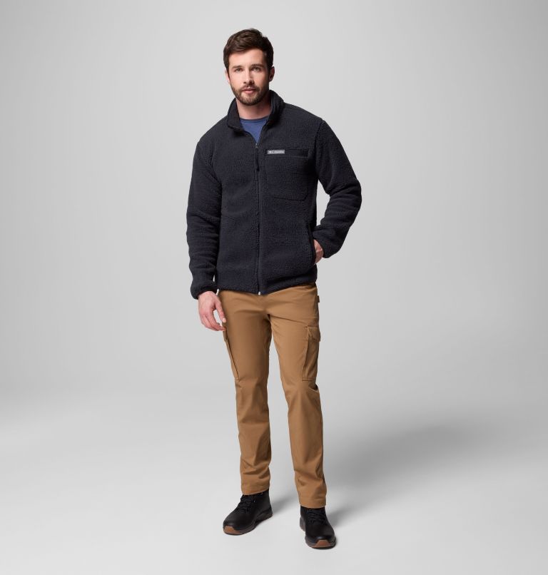 Men's Rugged Ridge High Pile Full Zip Fleece Jacket, Color: Black, image 2