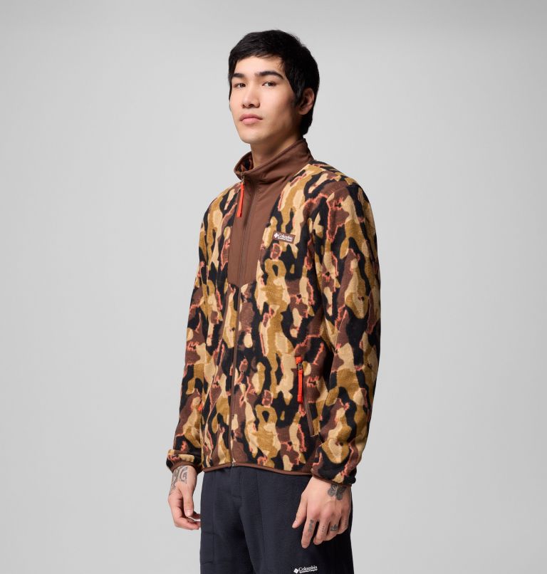 Men's Sequoia Grove Printed Full Zip Jacket, Color: Tobacco Treebark, image 4