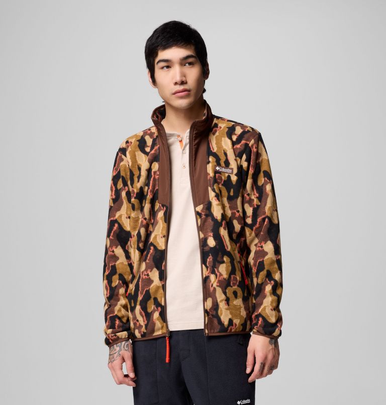 Men's Sequoia Grove Printed Full Zip Jacket, Color: Tobacco Treebark, image 5