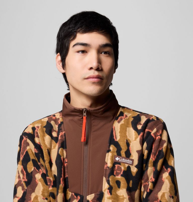 Men's Sequoia Grove Printed Full Zip Jacket, Color: Tobacco Treebark, image 6
