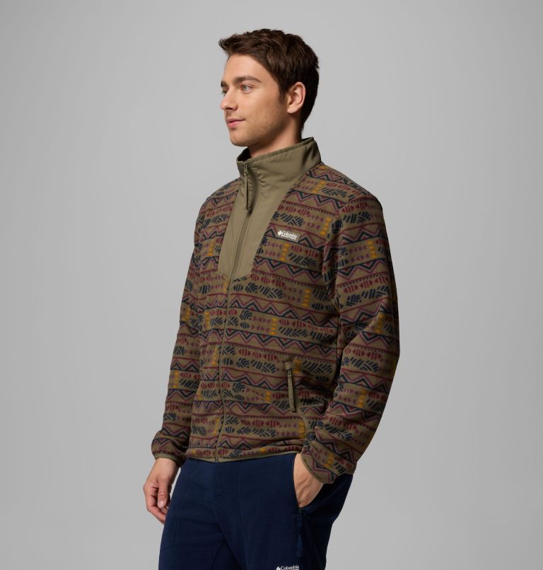 Men's Sequoia Grove Printed Full Zip Jacket, Color: Stone Green Horizons, image 4
