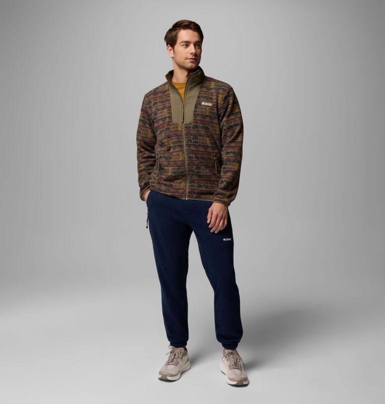 Men's Sequoia Grove Printed Full Zip Jacket, Color: Stone Green Horizons, image 2