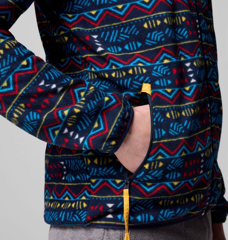 Men's Sequoia Grove Printed Full Zip Jacket, Color: Collegiate Navy Horizons, image 7