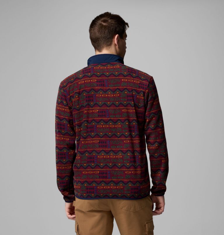 Men's Sequoia Grove Printed Full Zip Jacket, Color: Rich Wine Horizons, image 3