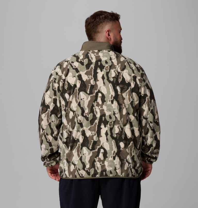 Men's Sequoia Grove Printed Full Zip Jacket - Big, Color: Stone Green Treebark, image 3