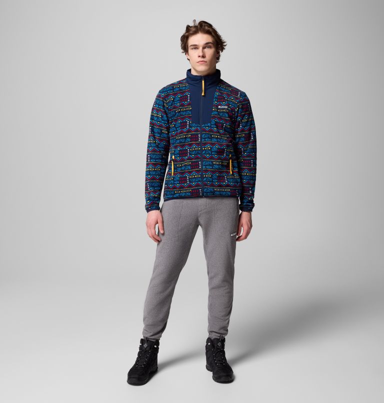 Men's Sequoia Grove Printed Full Zip - Tall, Color: Collegiate Navy Horizons, image 2