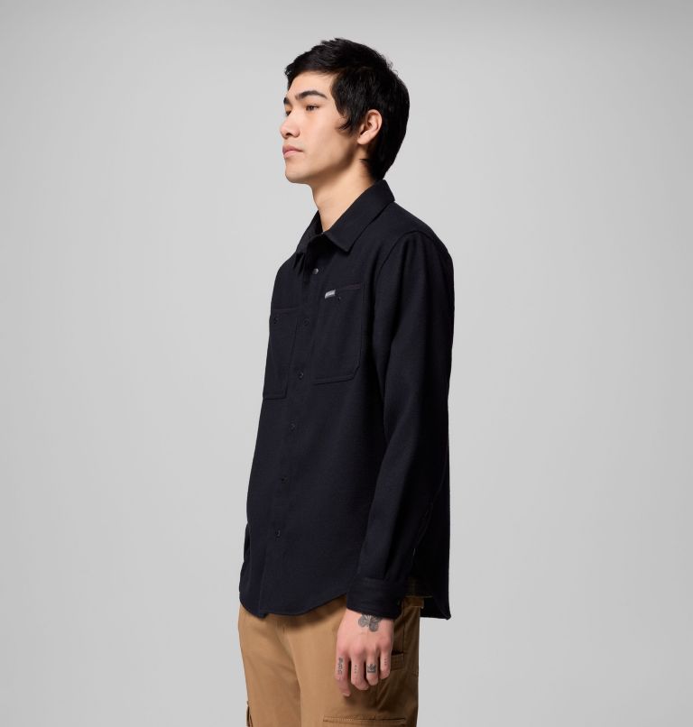 Men's Flare Gun Heavyweight Flannel, Color: Black, image 4