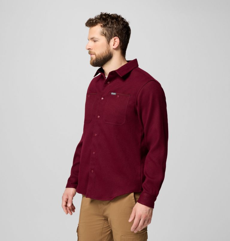 Men's Flare Gun Heavyweight Flannel, Color: Rich Wine, Tobacco, image 4