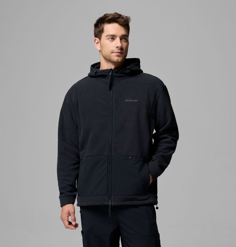Manteau en laine polaire Granite Point pour homme, Color: Black, image 1
