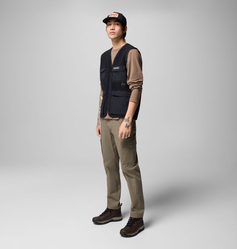 Men's Granite Point Convertible Fleece Vest Jacket, Color: Black, image 2
