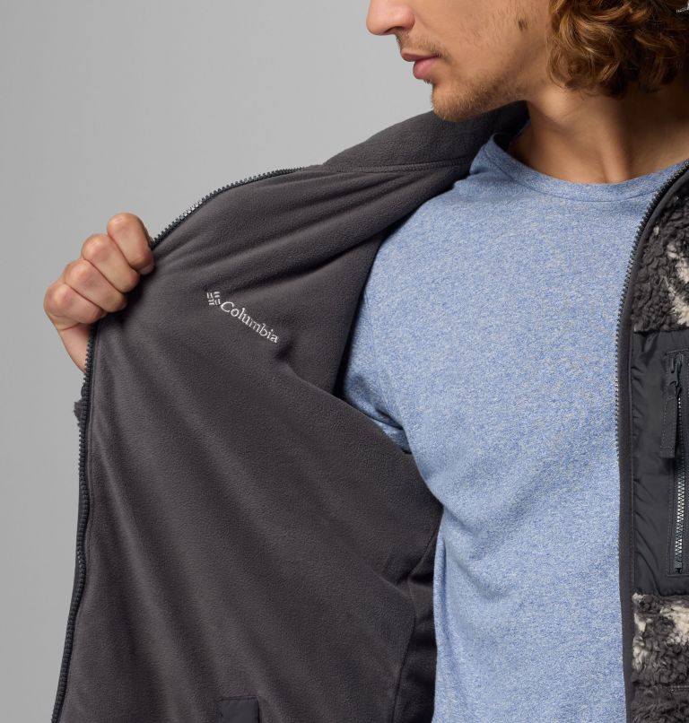 Forro polar sherpa reversible Winter Pass para hombre, Color: Shark, Peaked Tonal, image 6